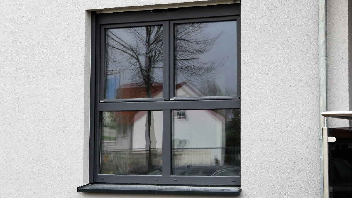 Grey Window Frame